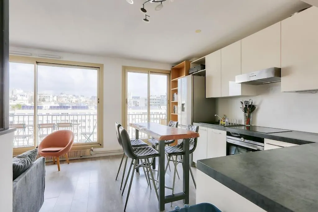 Appartement Avec Balcon Et Parking A 1Min Du Metro 巴黎 0*,  法国